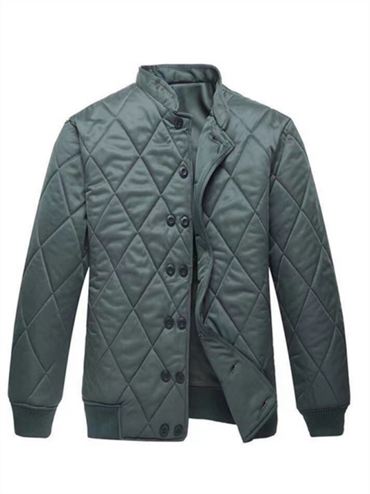 Winter Solid Color Thickened Leisure Sports Comfortable Men's Cotton Jacket Warm Cold Jacket Cotton Wear Clothing
