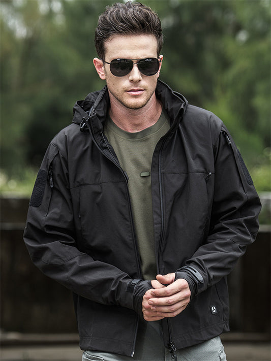Outdoor Lightweight Commuter Tactical Jacket Softshell Punching Jacket Men's Windproof Waterproof Model Mountaineering Jacket