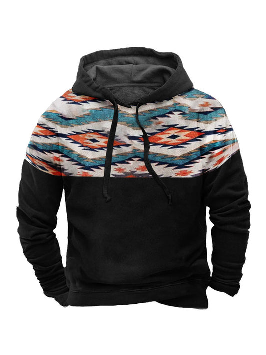 3D Floral Pattern Print Men's Hoodie